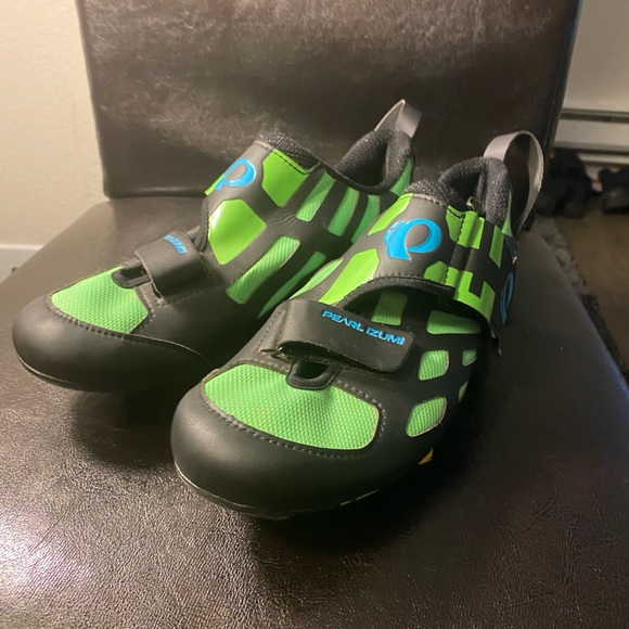Pearl Izumi Interfag Men's Neon Lime Black Cycling Cleats Size 43/10US - Picture 3 of 12